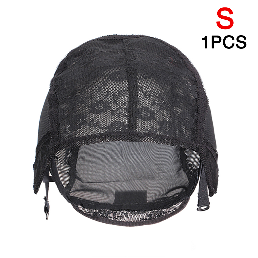 Women's Chemical Fiber Double Crochet Lace Wig Net Hat Black - Shop at LoveMi