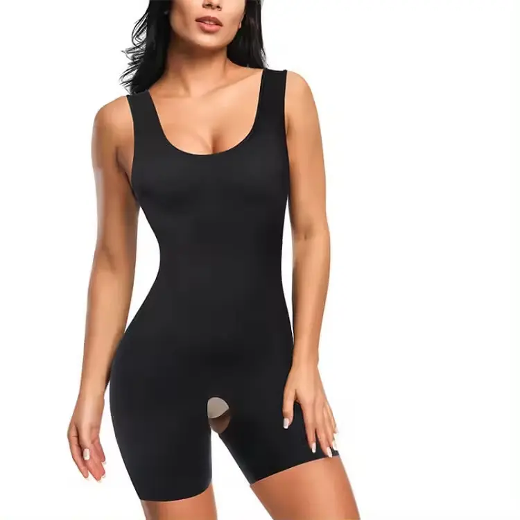 Plus Size Sleeveless Camisole Shapewear Bodysuit, Tummy