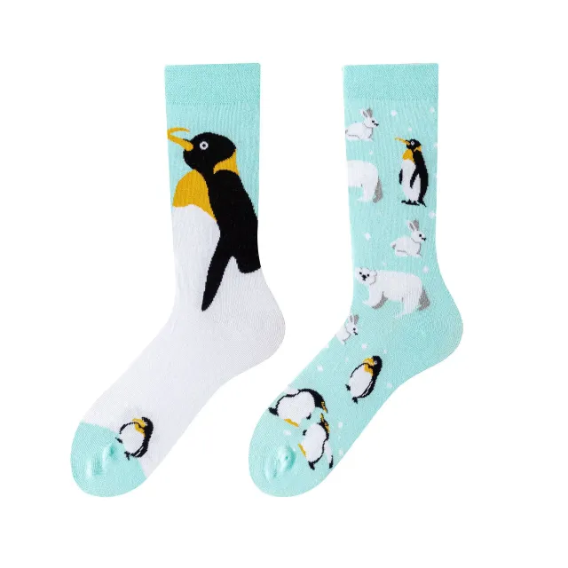 Creative Cartoon Long Tube Cotton Socks Penguin - Shop at LoveMi