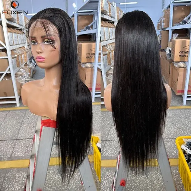 200 Density 13x4 Hd Lace Front Wigs For American Black Women Human Hair Wigs Black - Shop at LoveMi