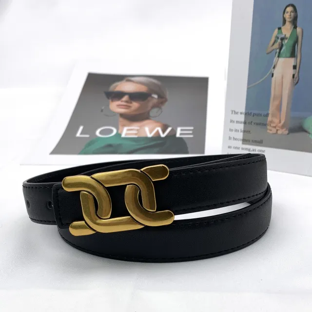 Women's Casual And Versatile Leather Belt Black - Shop at LoveMi