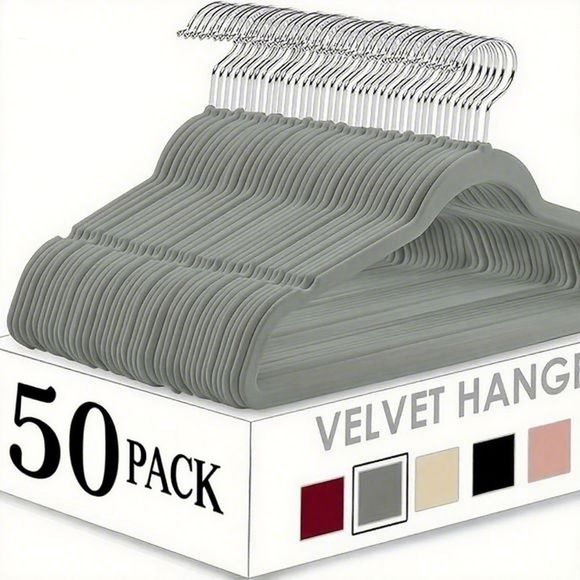 Velvet Hanger 50pack Gray - Shop at LoveMi