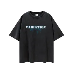 Loose Washed Tide Brand Couple Short-sleeved T-shirt - Fried Snowflakes - View 1