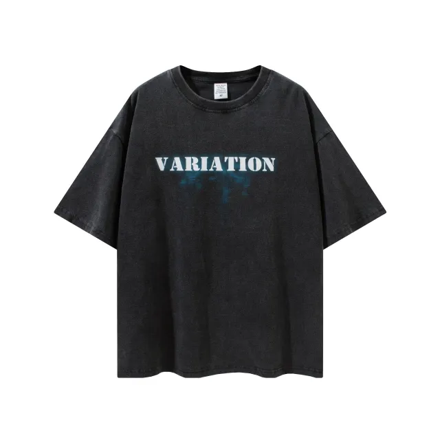 Loose Washed Tide Brand Couple Short sleeved T shirt Fried Snowflakes - Shop at LoveMi
