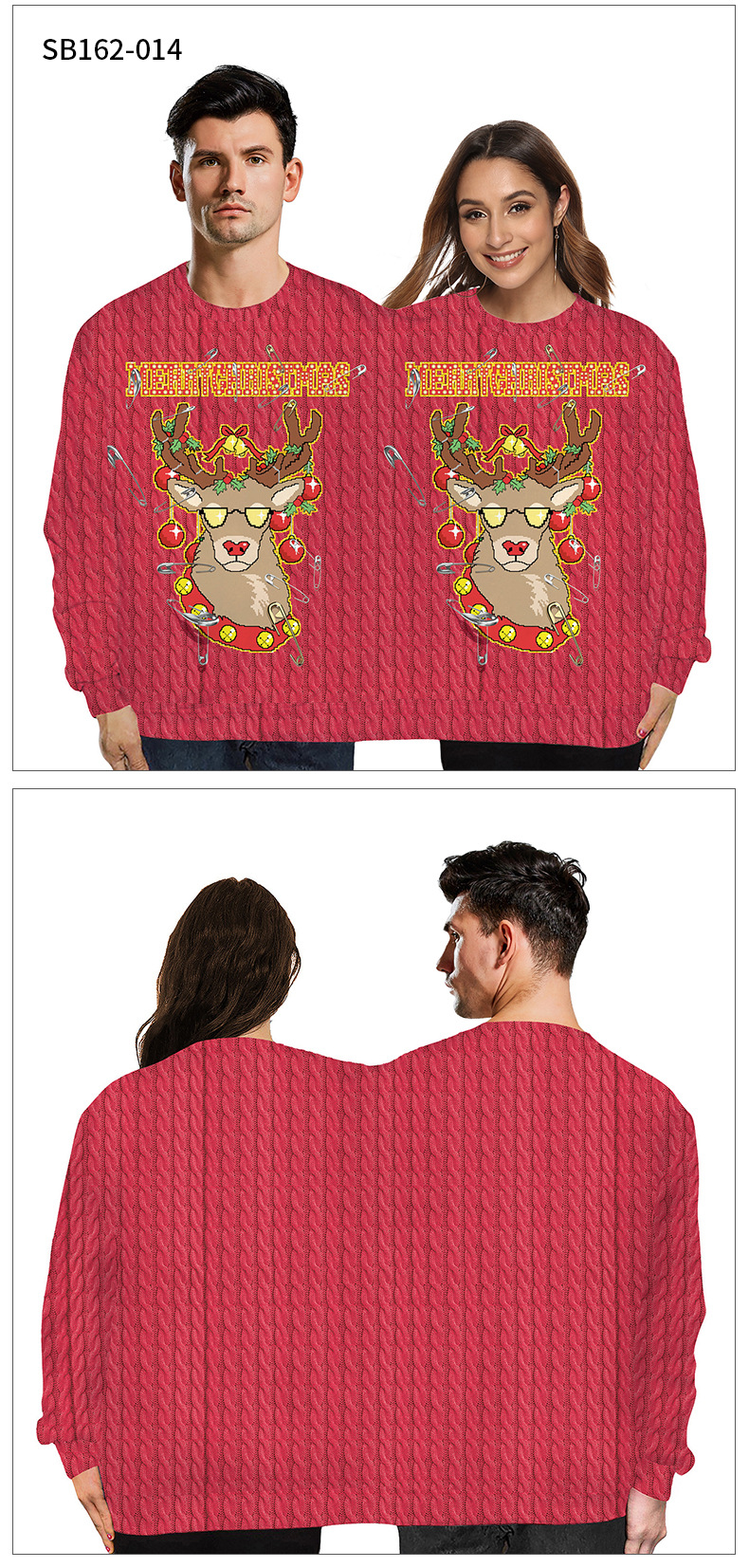 Long Sleeved Sweater For Christmas One Piece Lovers