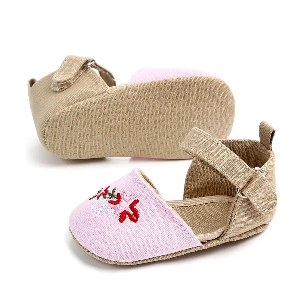 Autumn New Girl Baby Toddler Shoes Embroidered