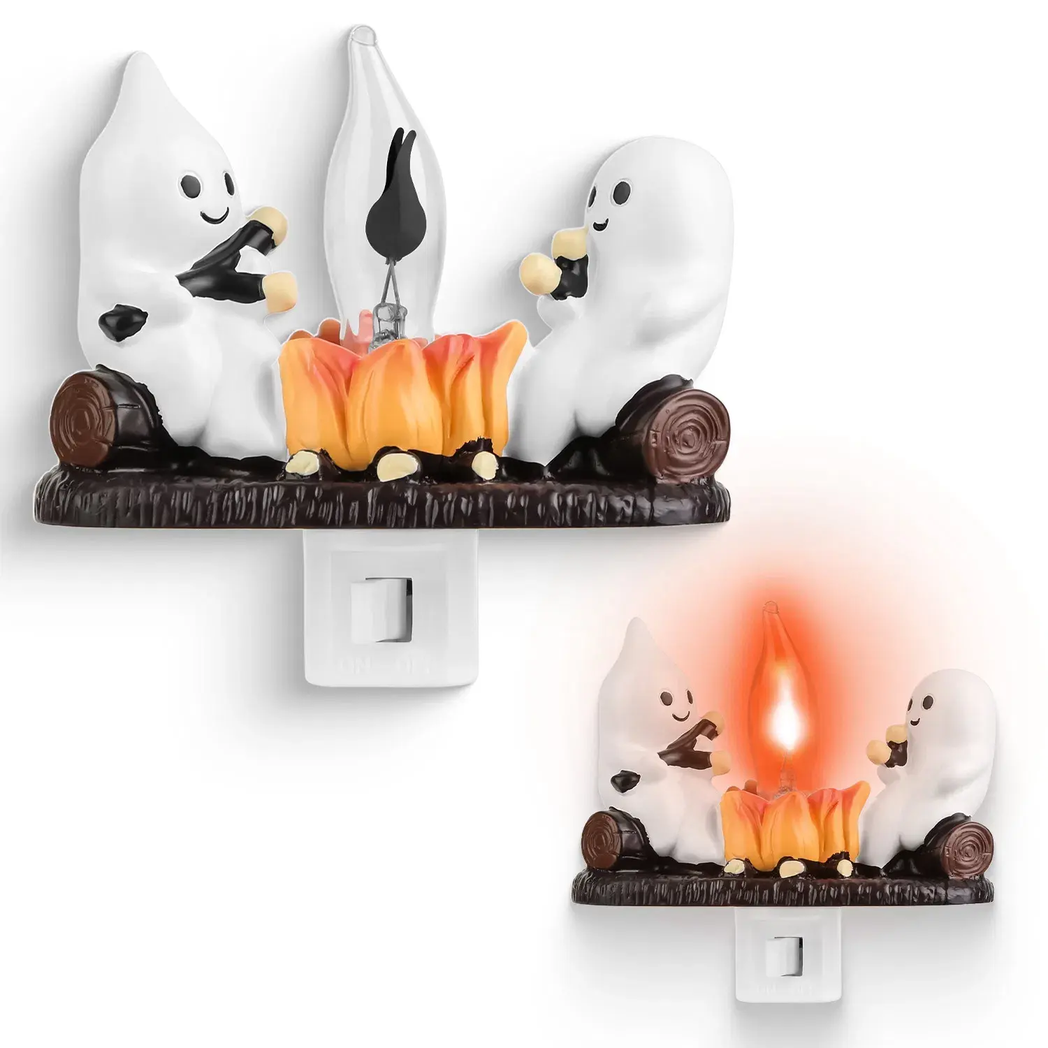 Ghost Campfire Flickering Flame Night Light Indoor