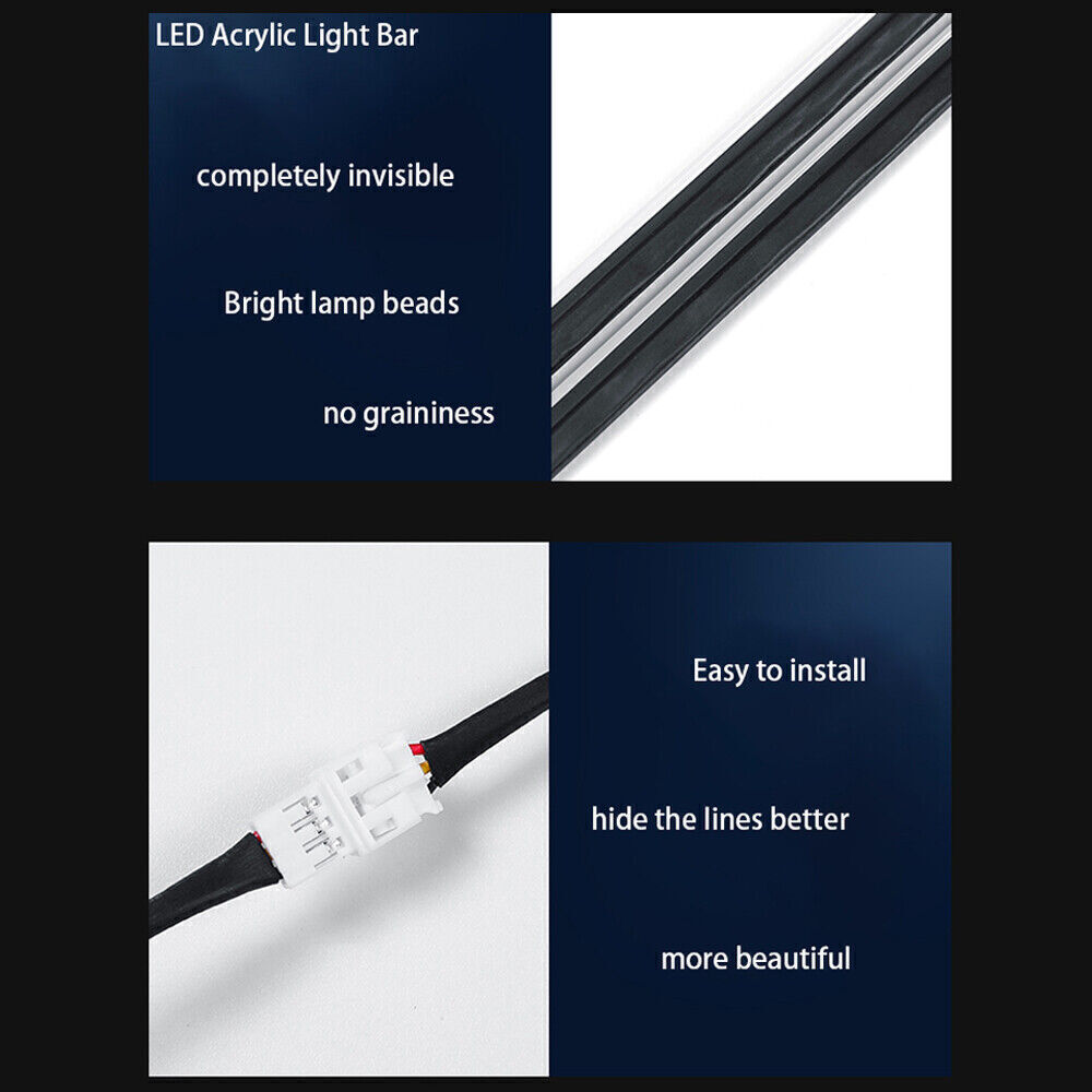 Symphony Full RGB LED Car Interior Acrylic Light Ambient Strip APP Control — image 9