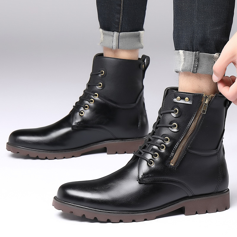 Title 3, Herren Casual High Boots mit seitlichem Reißver...