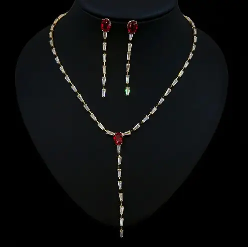 Japan And South Korea Simple Zircon Long Tassels Show Thin Collar Chain