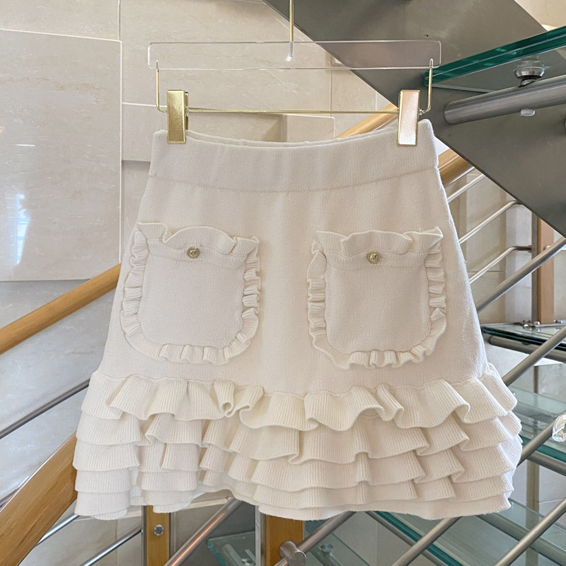 Skirt Thickened Versatile Ruffle Heavy Industry Group A