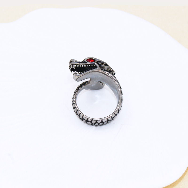 Jewelry Creative Hand Jewelry Vintage Men's Titanium Steel Ring