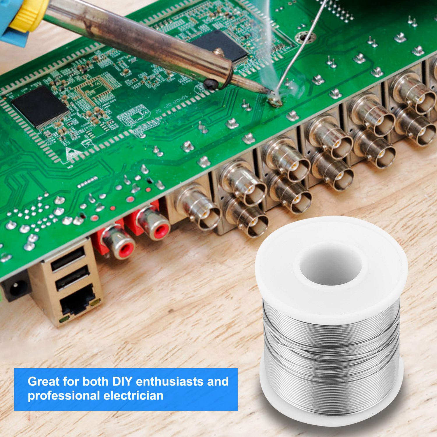 Soldering Wire 60 40 Tin Lead Rosin Core 0.031In 0.8mm 1.7 Percent Flux Electrical Solder Wire Sn60 Pb40 1lb