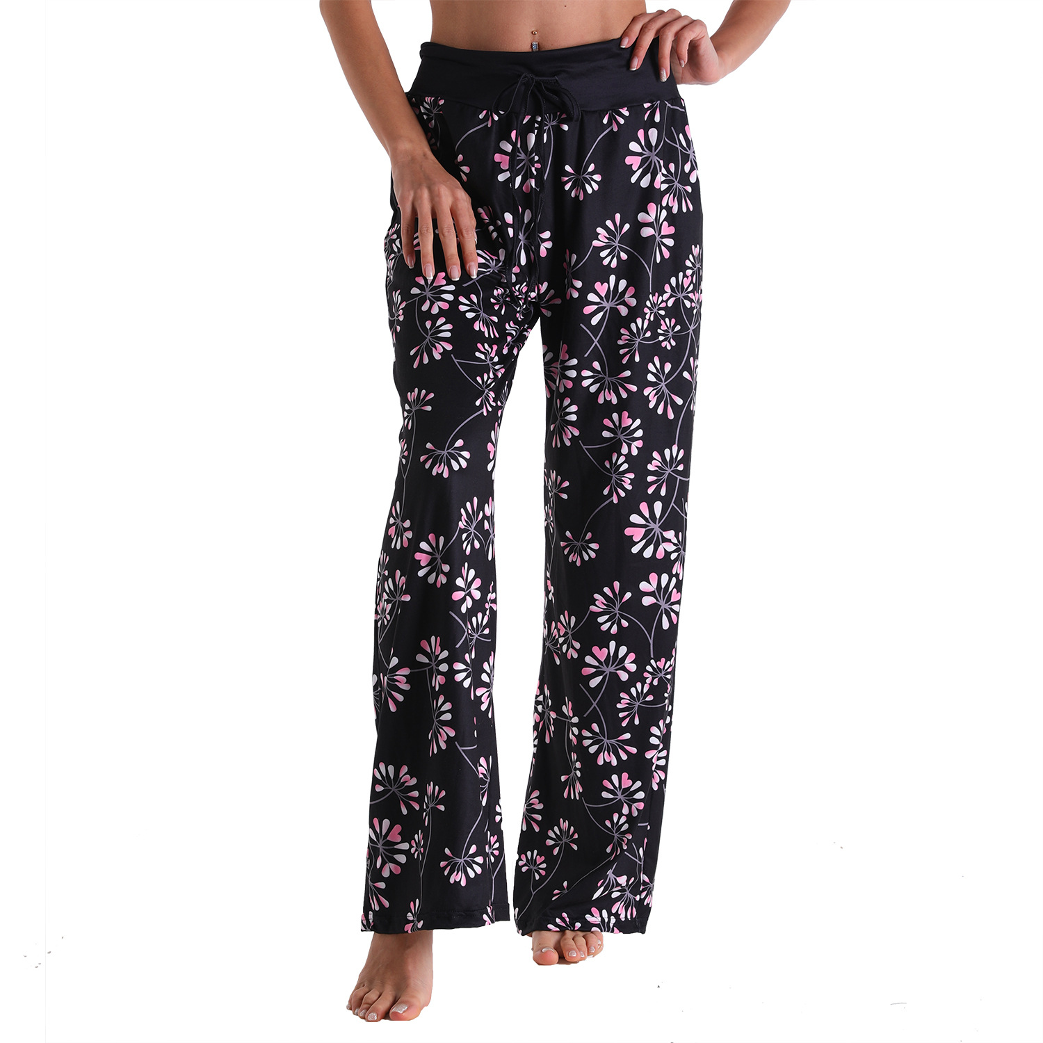 Women's Casual Trousers Loose Lace Camouflage Print 1Style L - Shop at LoveMi