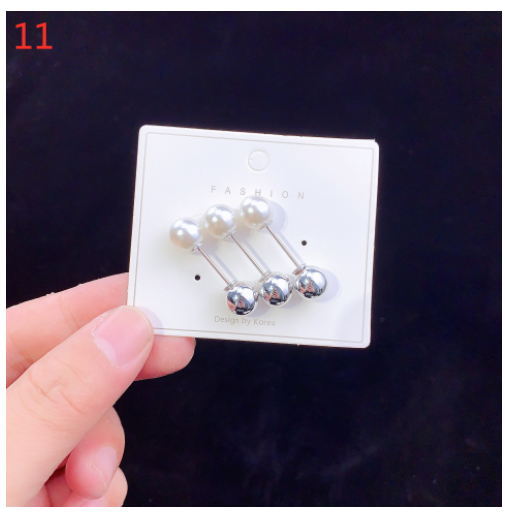 Brooch Pin Overalls Waist Opening Pearl Pin Buckle Clothes Fixed 11 Style - Shop at LoveMi