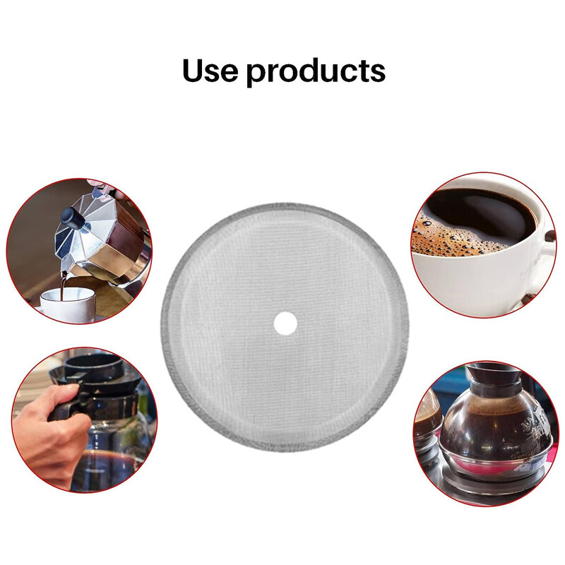 6X4 Replacement Steel Filter Mesh For French Press Cafetiere Coffee Tea Maker — image 3