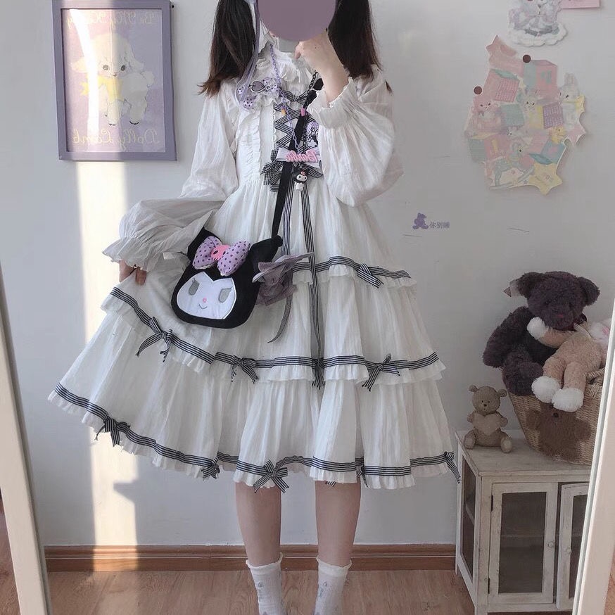 Title 1, Lolita Dress Dollori Vintage Ribbon Bow