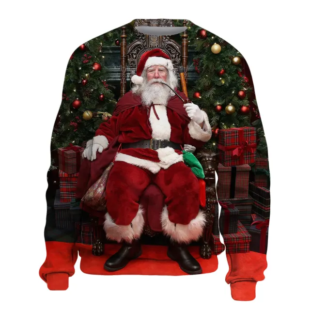 Women's Christmas Dress Crew Neck Sweatshirt 9Color M - Shop at LoveMi