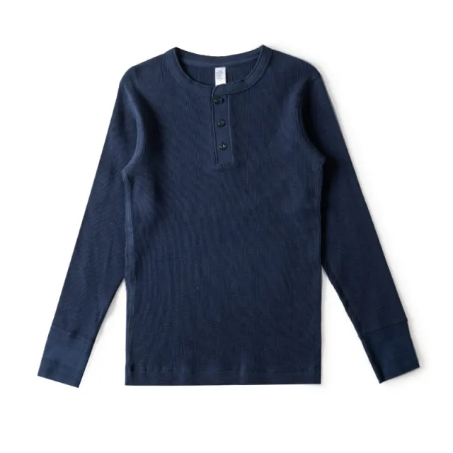 Pure Color Loose Long sleeved T shirt Casual Simple Bottoming Shirt Blue - Shop at LoveMi
