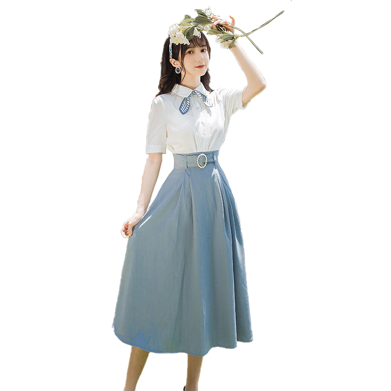 Ladies Fashion Personality Long Dress Suit