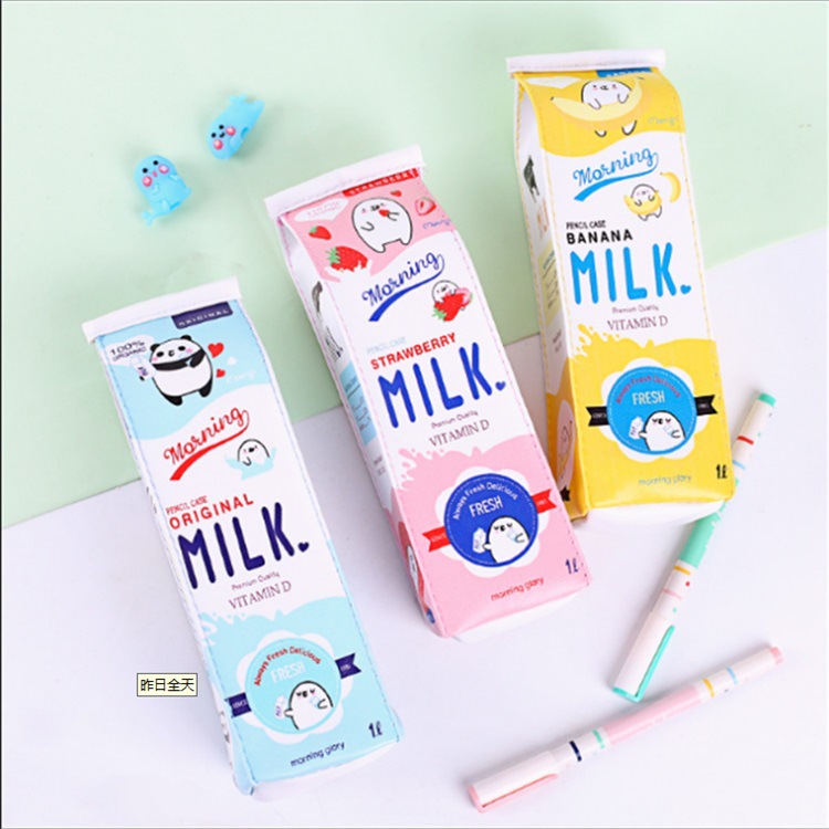 Milk Pencil Case | Cute Pencil Box Milk Carton