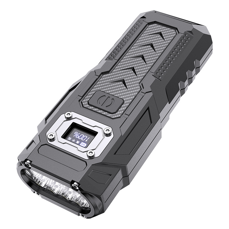 Rechargeable LED Flashlight, Portable Long Lasting Ultra Bright Magnetic Work Light, Multi-function Outdoor Emergency Torch With Power Bank & Digital Power Display