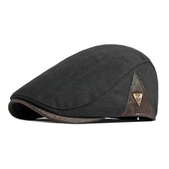 Men's Retro Thickened Warm Duck Tongue Hat Black - Shop at LoveMi