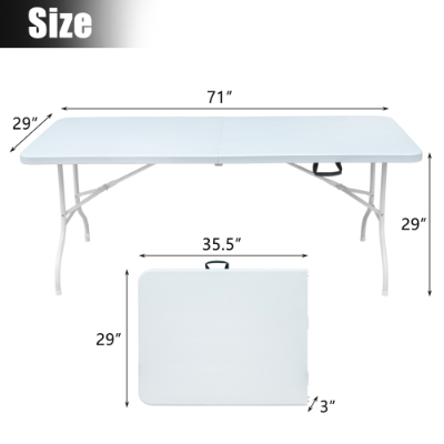 Portable Folding Table Indoor&Outdoor Maximum Weight 135KG Foldable Table For Camping thumbnail 3