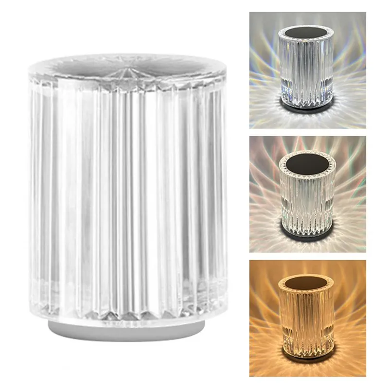 Crystal Lamp Table Lamp Atmosphere Creative Line Small Night Lamp Led Lights – image 3