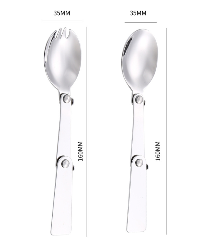 Title 1, Outdoor Picnic Travel Portable Three Fold Spoon...