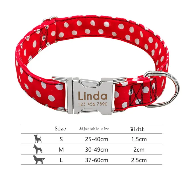 Pet Collar Lettering Large Dog Pet Dog Neck Red - Shop at LoveMi