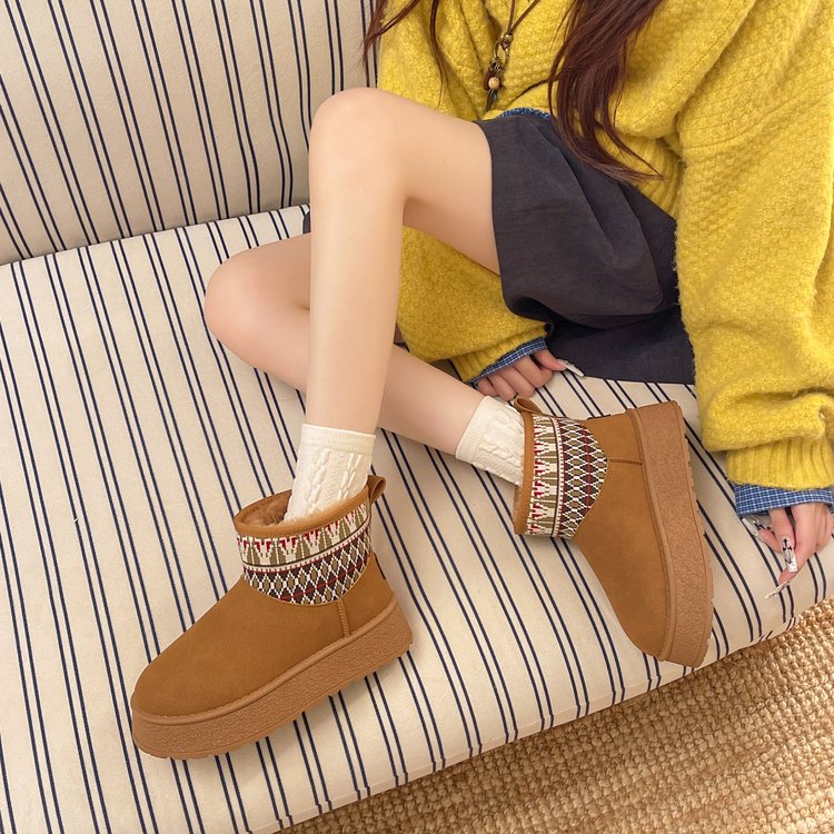 Faux Plush Snow Boots, picture 3 of 3