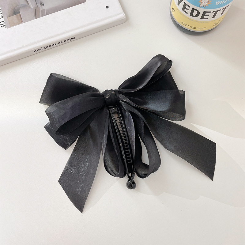 Title 7, Womens Fashion Simple Mesh Bow Hair Card Versa...