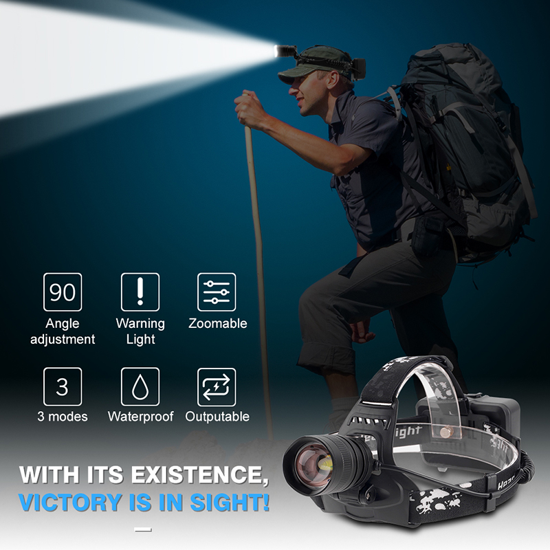 3000LM Zoomable LED Head Torch Headlamp Light Lamp Headlight Waterproof Camping — image 7