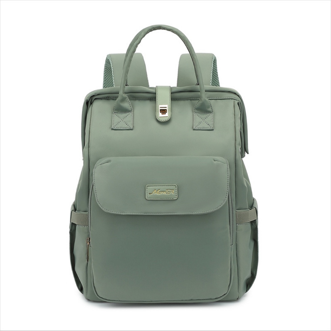 Multi Functional Handheld Backpack Mother And Baby Bag For Outdoor Use, Large Capacity Dry Wet Separation, Mommy Bag - Green