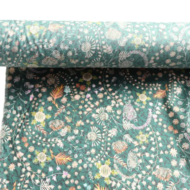 Long Staple Cotton Fabric Digital Printing Girls' Clothing 1M Crochet Meadow - Shop at LoveMi