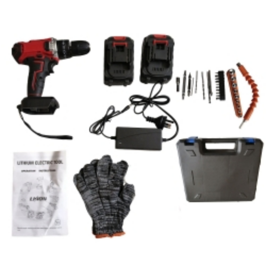 36V CORDLESS DRILL HEAVY DUTY IMPACT DRIVER KIT BRUSHLESS HAMMER -2 BATTERY 5