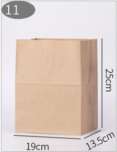 Title 11, 100 pcs Paper bags for Kraft refrigerator