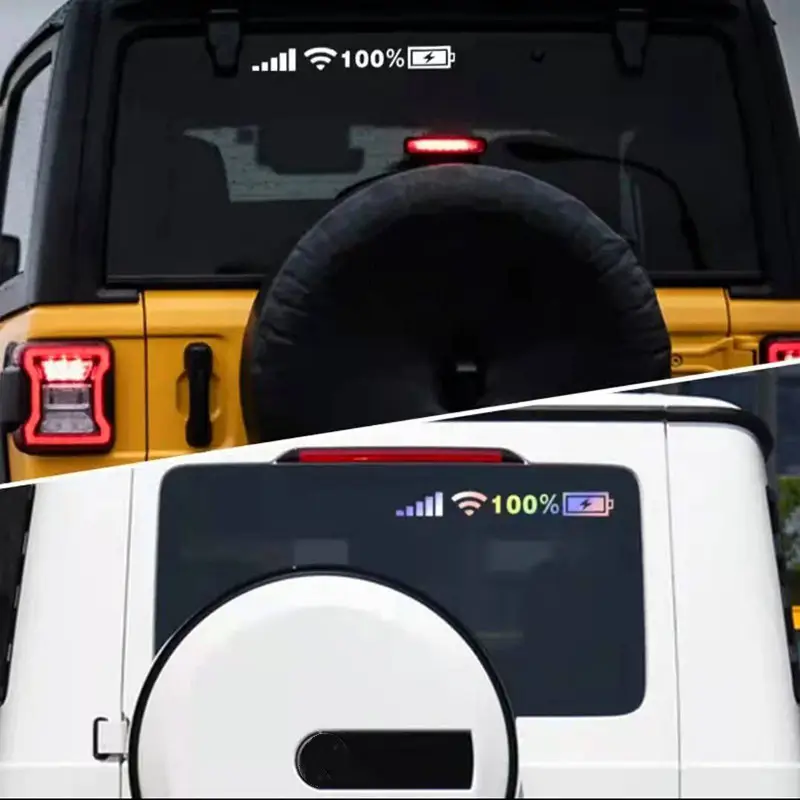 Car Windshield Stickers Signal WiFi Power Vinyl