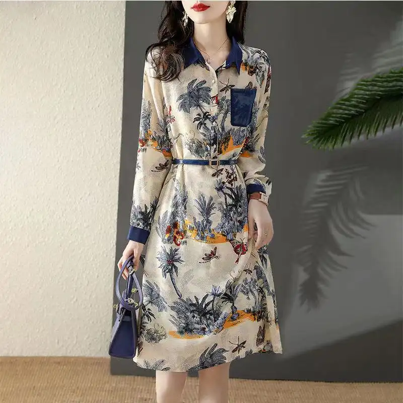 Retro Ins Dress Female Temperament Floral