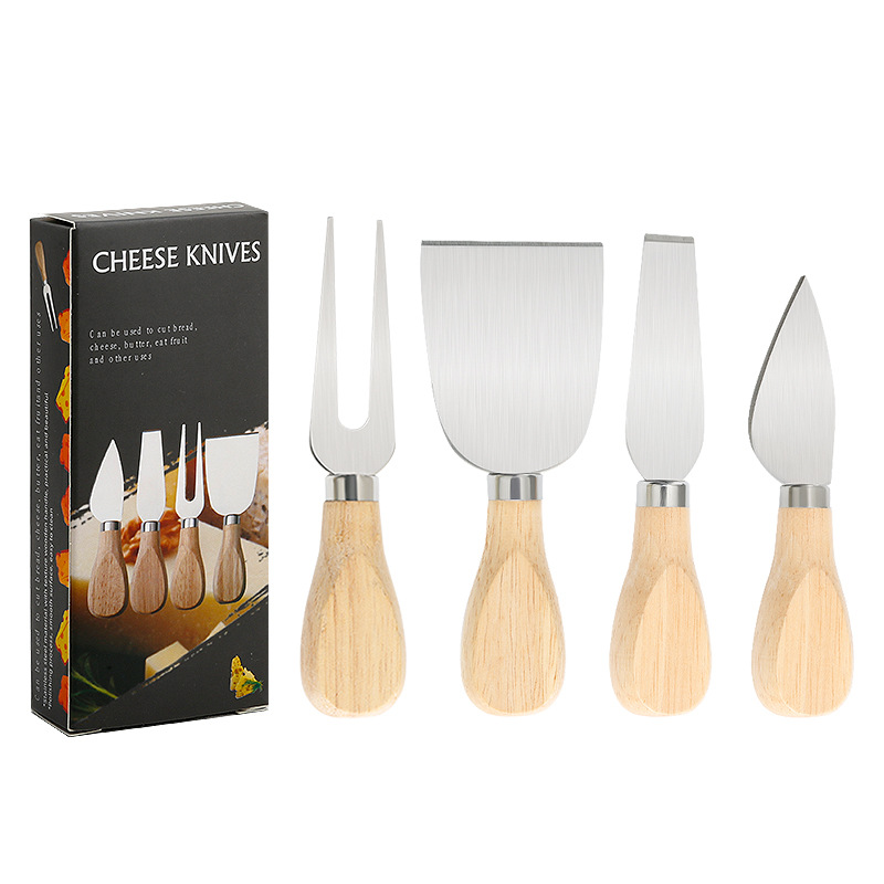 Color boxed cheese knife 4pie