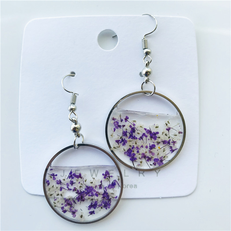 Title 2, Creative Round Atmospheric Floral Earrings Pers...