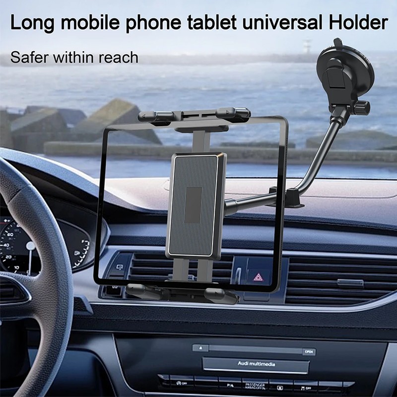 Free Delivery Car Tablet Holder Dashboard Windshield Mount Adjustable 5-15 Inch