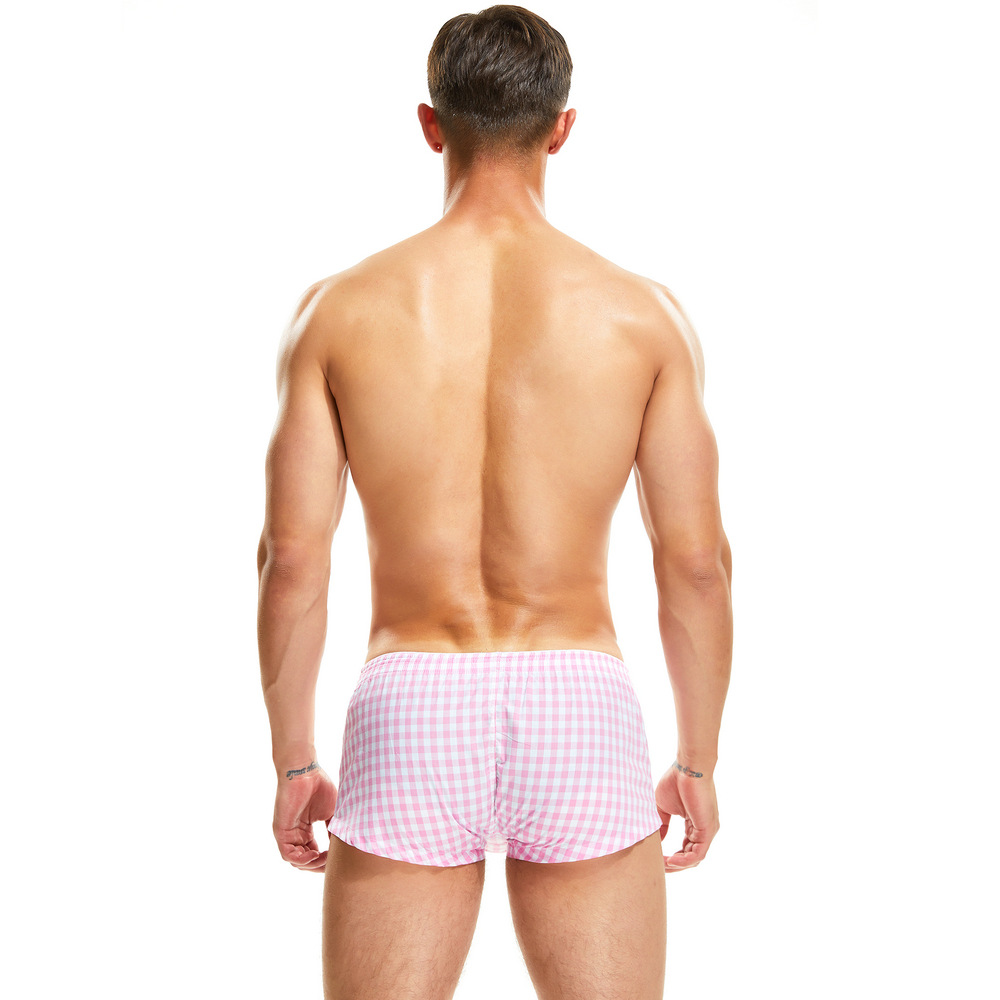 New Men's Boxers 100 Woven Cotton Plaid Boxers