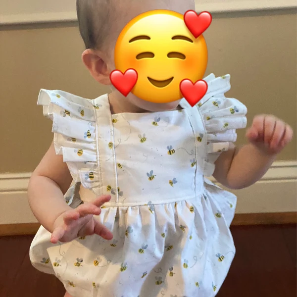 Baby Girl Honeybee Bubble Romper - 1st Bee Day Romper, Infant Bee Birthday Outfit, Cute Bee Romper For Baby