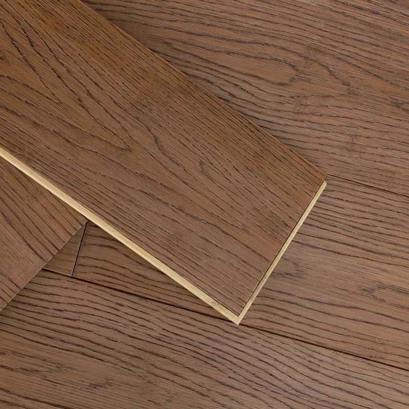 JEEDESON 40.15 Inches Long X 5.11 Inches Wide X 0.6 Inches Thick Walnut-colored Prefinished Solid Bamboo Flooring, Tongue And Groove Connection, 20 Sq Ft Per Box,14 Pieces