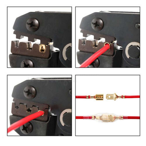 SN-48B Pin Crimping Tool Wire Cable Crimper Pliers Terminal Connector AWG22-14 6