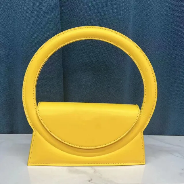 Tote Ring Color Shoulder Bag Crossbody Yellow - Shop at LoveMi