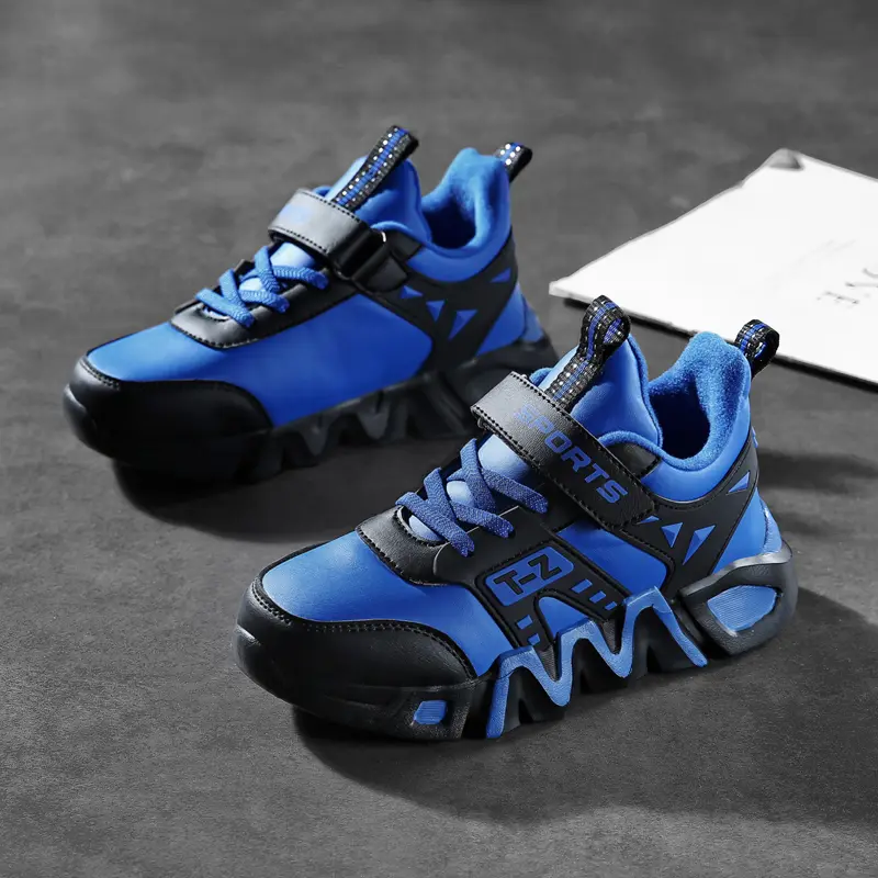 Autumn And Winter Middle School Boys'' Basketball Shoes Large Cotton