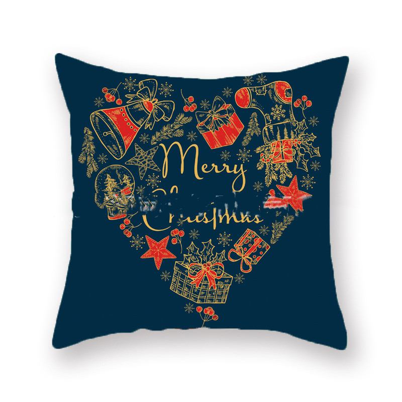Christmas throw case office sofa throw pillow back (1